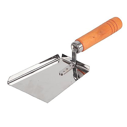 Stainless Steel Beekeeping Tool, Honey Wax Scraper Shovel, Wooden Handle, 7.9 in Length, 3.1 in Width, for Removing Beeswax