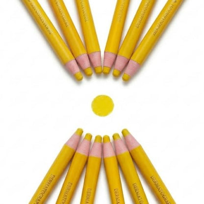 12-Pack China Markers Grease Pencils - Professional Peel-Off Wax Pencils for Marking on Glass, Metal, Wood, and Plastic (Yellow 12p) - color: Yellow 12p