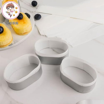 Stainless Steel Cheese Mold Set and Keeps Cheese in Shape 200pcs Creative Baking Tool Easy to Clean for Baking Cake and Chocolate for Fondant Making and Biscuit Making
