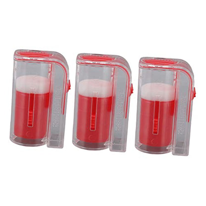 3Pcs Queen Bee Marking Cage Catcher, Queen Bee Marking Bottle, Plastic One Handed Bee Queen Marker Bottle Beekeeping Tools for Beekeepers (Red) - color: Red