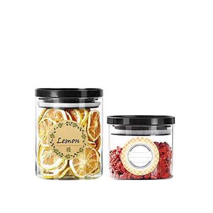 2" Canning Labels for Jars, 500 PCS Kraft Gift Labels, Mason Jar Stickers,Jam Homemade Canning Jar Labels Stickers,Dissolvable Food Labels Stickers - color: Yellowish Brown 1
