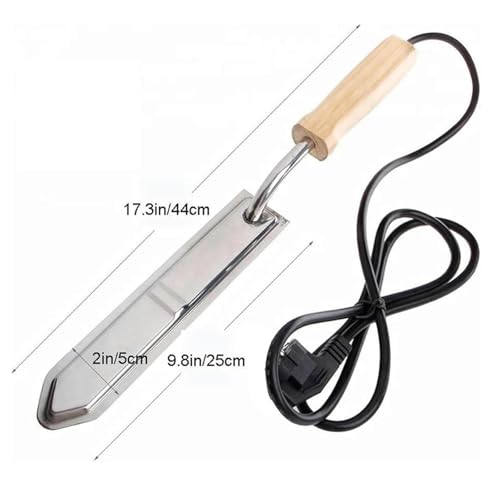 Electric Honey Uncapping Knife, Stainless Steel Honey Uncapping Scraper, Honey Wax Scraper, Easy to Clean, for Honey Beekeeping