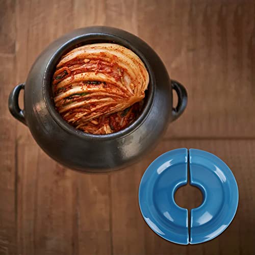 Vencer Wide Mouth Jar Split Fermentation Weight,Fermenting weights for Pickling & Fermentation Crock,Blue,VHF-018B - color: Blue