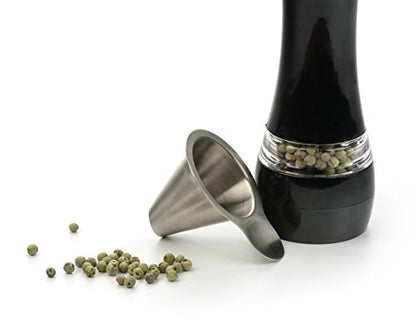 RSVP International Endurance Collection Kitchen Spice Jar/Oil Bottle Funnel, Stainless Steel and Dishwasher Safe, Angled Spout - size: Standard (Pack of 1)