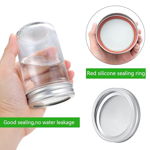 72Pcs Canning Lids with Rings Wide Mouth for Canning Jars, Ball,Kerr, Split Lids and Rings Food Grade Material, 100% Fit & Airtight for Regular Mouth Jars (36Ring+36Lids for Wide Mouth) - size: Wide Mouth (36 Lids + 36 Rings)