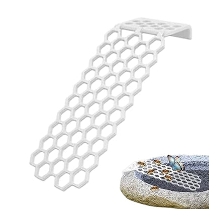 Floating Bee Ladder Beehive-Shaped Butterfly Waterer | Honey Bee Watering Station for Garden Lawn Yard Patio Balcony Porch Pathway Pond - color: White