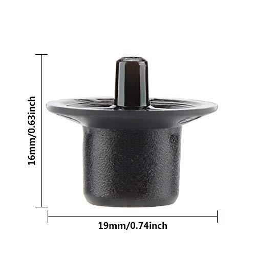 BRRNOO Beekeeping Queen Grafting Cell Cups, 50pcs Plastic Beekeeping Equipment for Apiculture, 0.74x0.63 Inches Black