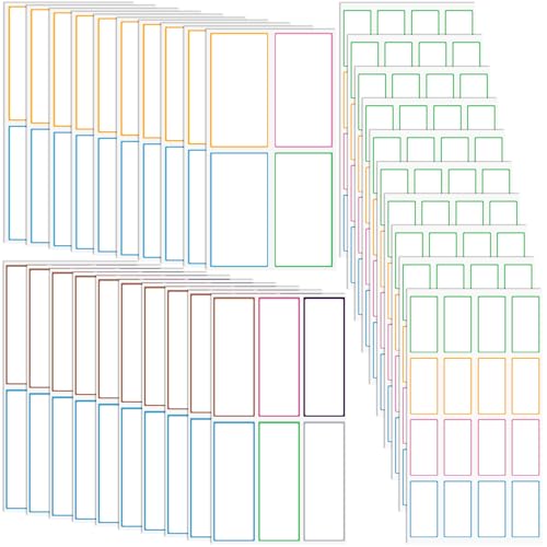 260 Pcs Dry Erase Labels, Dry Erase Stickers, Waterproof Sticker Labels, Removable Labels Easy Peel Off, Reusable Sticky Notes for Food Containers, Office (Clear, Small, Medium, Large) - color: Clear