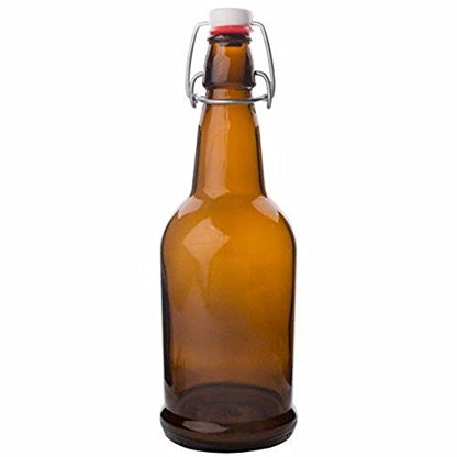 EZ Cap Bottles w/Swing Tops - 1L Amber