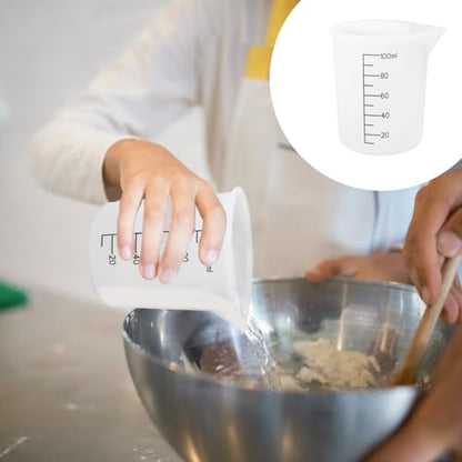 4 Pcs 100ml Laundry Detergent Measuring Cup, Reusable Silicone Measuring Cups for Laundry Room, DIY