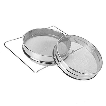 Honey Strainer Double Sieve Stainless Steel Beekeeping Tool Accessory