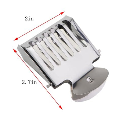 2PCS Stainless Steel Metal Clips for Beekeeping Honey Cutting Knife Queen Bee Spring Clip Hollow Cage