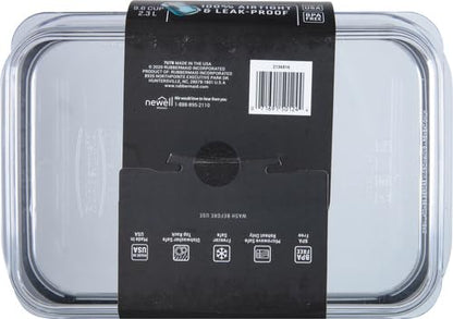 Rubbermaid Brilliance Food Storage Container, Large, 9.6 Cup | Clear | Pack of 2 - size: 9.6 Cup