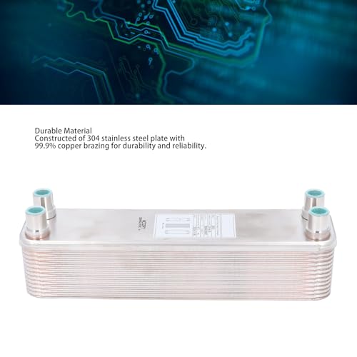 Stainless Steel Brazed Plate Heat Exchanger, Beer Wort Chiller for Homebrewing, 4.5MPa High Pressure Rating, Compact Design for Water Cooling in Laboratory and Brewing