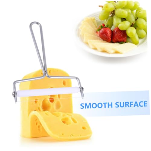 OUNONA 2Pcs Stainless Steel Efficient Cream Cutter Butter Scraper Multi Purpose Cheese Slicer Kitchen Tools for Baking Wall Mounted Design Silver