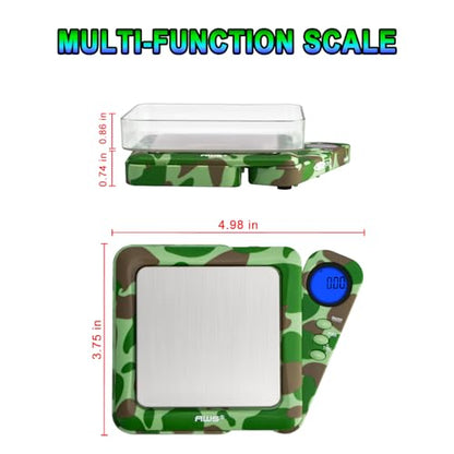 American Weigh Scales 200g x 0.01g Digital Pocket Scale 0.01g Accuracy-Blade Series | Precision Mini Scale, Small Digital Gram Scale for Kitchen, Gold, Gems & Coin Scale, Smart Digital & Compact Scale - color: Camo, size: 200g x 0.01g