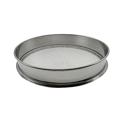 Soil Sieve for Garen -12 inches Soil Sifter for Rocks Compost-Sifting pan (1/8”Mesh Screen) - size: 1/8”Mesh Screen