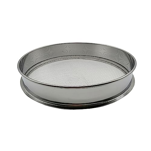 Soil Sieve for Garen -12 inches Soil Sifter for Rocks Compost-Sifting pan (1/12”Mesh Screen) - size: 1/12”Mesh Screen