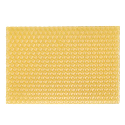 Bee Hive, 10PCS Yellow Beehive Frame Waxed Sheets Multi Purpose Beekeeping Beeswax Beehive Wax Frame for Furniture Floor Polishing