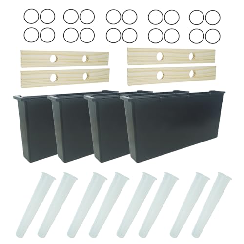 4 Pack 6.5L Bee Feeder, Bee Hive Feeder, Beehive Frame Feeder, Deep Frame Water Feeder for Beekeeping Feeding Equipment Bee Tools Beehive Supplies - size: 4PCS 6.5L