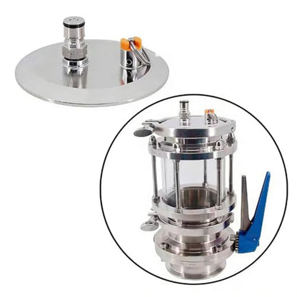 Stainless Steel Brewing Tool End Cap with Ball Post Homebrewing Conical Fermenter Accessories Dry Hoppers Accessory