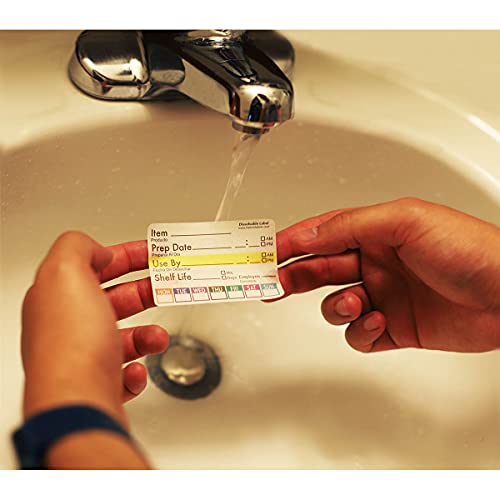 Universal Dissolvable Food Rotation Labels 2" x 3" Adhesive Stickers 500-Pack