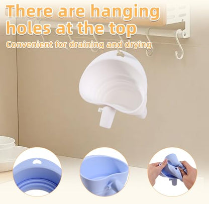 1PC Silicone Flour Funnel for Kitchen Aid Mixer,Foldable Wide-Mouth Design,Anti-Clog and Splash-Proof,Easy to Pour,Suitable for KitchenAid Artisan KSM150 5-Quart Tilt-Head Mixer,Dishwasher-Safe - color: 1Pack