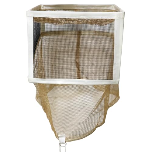 Square Folding Veil with String Veil Only, Hat Sold Separately Beekeeping Equipment Yellow