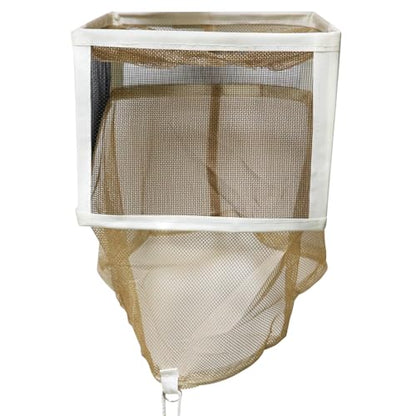 Square Folding Veil with String Veil Only, Hat Sold Separately Beekeeping Equipment Yellow
