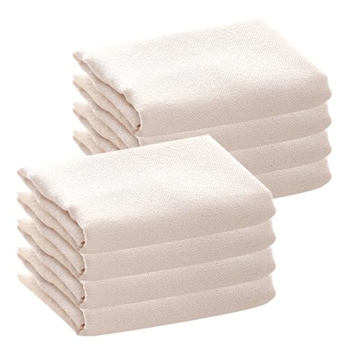8Pcs Cheesecloth, 20x20 Inch Cheese Cloths, Unbleached Cotton Cheesecloth for Cooking, Reusable Ultra-Dense Strainer for Juicing Filtering Canning