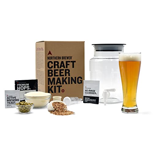 Northern Brewer - Siphonless 1 Gallon Craft Beer Making Starter Kit, Equipment and Beer Recipe Kit (Wheat) - color: Wheat