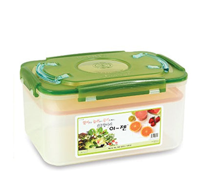 e-jen Premium Kimchi, Sauerkraut Container Probiotic Fermentation with Inner Vacuum Lid (Earthenware Green, 2.9 gal/ 11L) - color: Earthenware Green, size: 2.9 gal