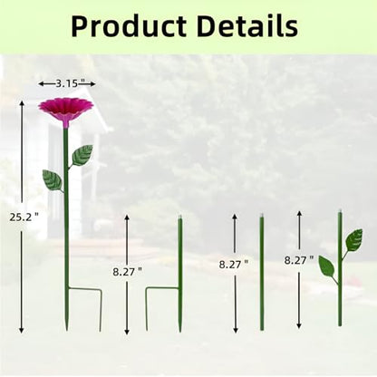 4 Pack Bee Watering Station Butterfly Water Feeder Cup with Flower Design Bee Bath Bowl Bird Bee Watering Cups for Outdoor Yard Garden Decor