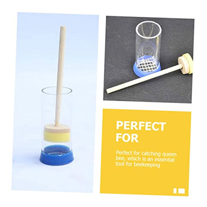 BESPORTBLE 3pcs Mark Bottle Cage Syrup Bee Decor Beehive Pot Mug Bee Feeders Marking Bottles Bee Kit Small Hive Tool Beekeeping Automatic Jar Plastic-Sponge