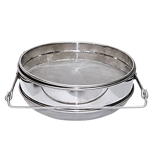 Honey Strainer Stainless Steel Double Sieve Bee Keeping Equipment Filter