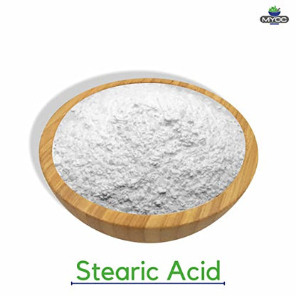 Stearic Acid Powder (110 g / 3.8 oz) - Cosmetic Grade Thickener Emulsifier & Hardening Agent for Creams Lotions Soaps & DIY Formulations