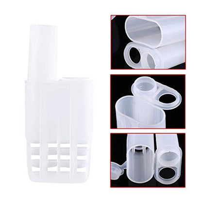 WALFRONT Queen Bee Cages 10pcs Set Plastic Isolator Rearing Cages with Large Opening Secure Clip for Beekeeping Rearing Tools Insectary Box
