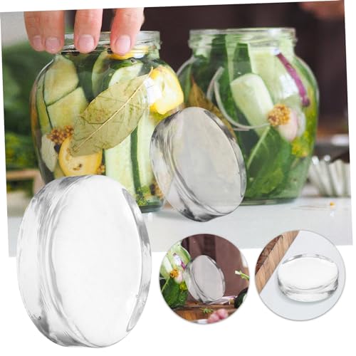 Fermenting Jar Weights Wide Mouth Mason Jar Fermenting Lids Pressure Stones Fermentation Kit for Sauerkraut