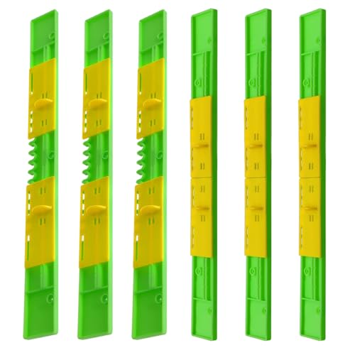 6 Pcs Beehive Entrance Reducer, Plastic Bee Hive Reducer Guards for 8 Frames, Beehive Mouse Guard, Beehive Tool Beekeeping Supplies for All Beekeepers Beekeeping Equipment, Length 12.4 Inch - size: 12.4in-6P-Beehive Entrance-Green+Yellow