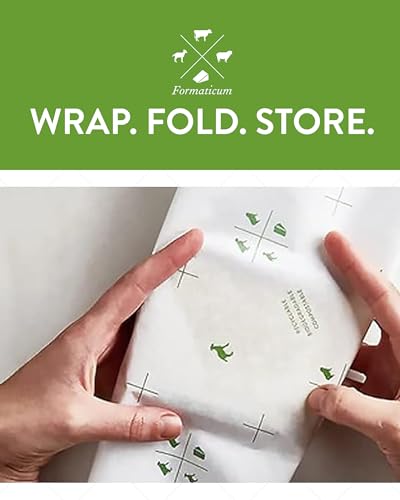 Formaticum 60-Pack Zero Cheese Storage Paper, Compostable, Biodegradable, and Plastic-Free Paper to Keep Cheese and Charcuterie Fresh, Kitchen Organization 9 x 13 Inches - size: 60-Pack-Sheets
