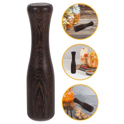 VALICLUD Wooden Pestle Fermentation Tamper Chicken Wing Wood Sauerkraut Grinding Stick Kitchen Tool for Homemade Pickles and Vegetable Fermenting