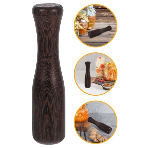 Wooden Sauerkraut Stomper Fermentation Pounder Hardwood Kitchen Pestle for Vegetable Pickling and Fermenting Food