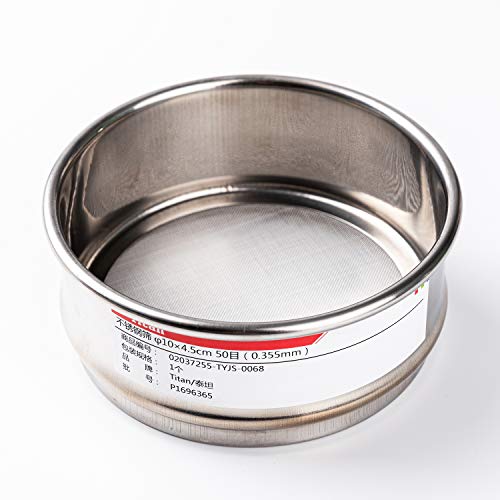φ10×4.5cm 55 Mesh 304 Stainless Lab Sieves Economy Test Sieve 304 Stainless Steel Wire Cloth（0.315mm） - size: φ10×4.5cm 55 Mesh(0.315mm)
