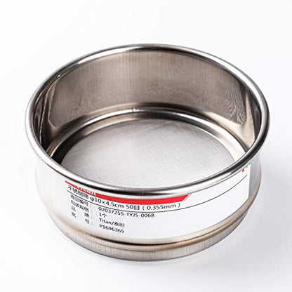 φ10×4.5cm 55 Mesh 304 Stainless Lab Sieves Economy Test Sieve 304 Stainless Steel Wire Cloth（0.315mm） - size: φ10×4.5cm 55 Mesh(0.315mm)