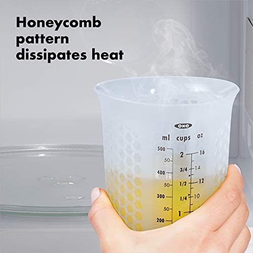 OXO Good Grips 4-Cup Squeeze & Pour Silicone Measuring Cup with Stay-Cool Pattern - size: 4 Cup, style: Cup