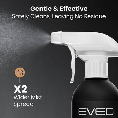 EVEO® Screen Cleaner Spray Kit (Streak-Free) TV Screen Cleaner for Smart TV, LCD, LED, OLED | Computer Screen Cleaner Spray and Wipe Microfiber Cloth - TV, Monitor, Laptop, iPad, Car - 6.7oz 4 Pack - size: 8 Fl Oz (Pack of 8)