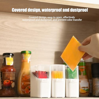 Cheese Storage,Clear Airtight Organizer Container | Cheese Keeper Box,for Kitchen Home Dormitory Hotel Restaurant Apartment Businesses Rental