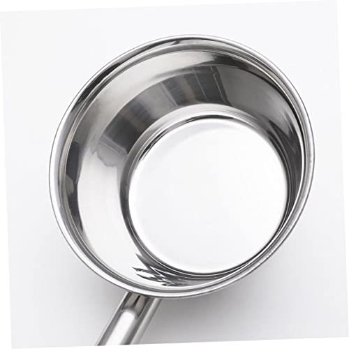Cabilock Ergonomic Long Spoon for Stirring Stainless Steel Ladle Handle for Cooking Kitchen Gadget for Soup and Water - size: 59X14CM