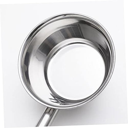 Cabilock Ergonomic Long Spoon for Stirring Stainless Steel Ladle Handle for Cooking Kitchen Gadget for Soup and Water - size: 59X14CM