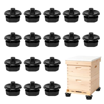 4 Sets/16Pcs Beehive Stands, Ant-Proof Beehive Feet Stands, Plastic Beehive Base for Outdoor Beekeeping Operations